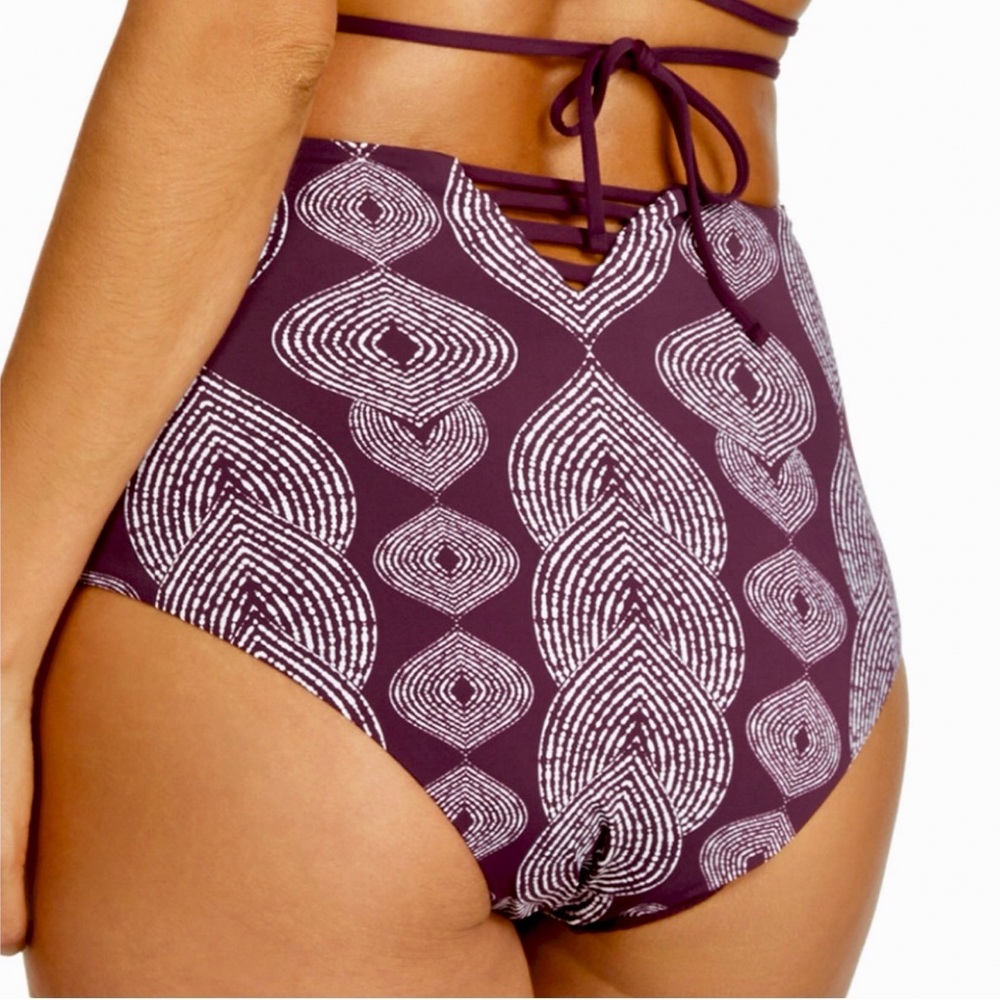 Raisins Curve Elegant Purple High-Waist Women's Briefs